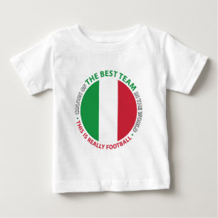 Camiseta De Bebé Italia Italy Art Shield