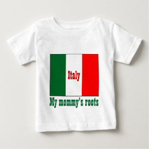Camiseta De Bebé Italia las raíces de mi mamá