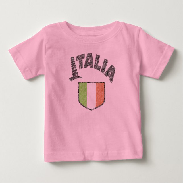 Camiseta De Bebé Italia Long Sleeve Toddler Shirt (Anverso)