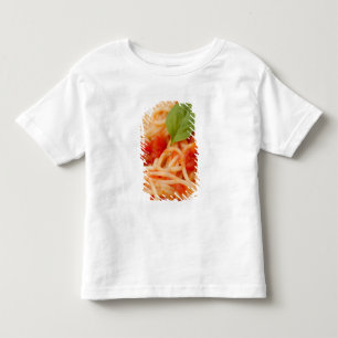 Camiseta De Bebé Italia, Orta, Lago de Orta, espaguetis con tomate