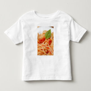 Camiseta De Bebé Italia, Orta, Lago Orta, espagueti con tomate
