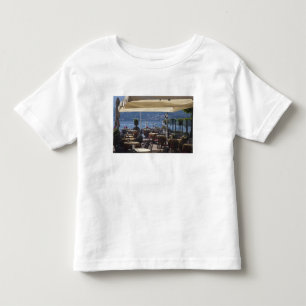 Camiseta De Bebé Italia, provincia de Como, Bellagio. Café junto al