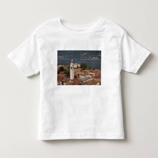 Camiseta De Bebé Italia, Provincia de Como, Menaggio. Vista de la c (Anverso)