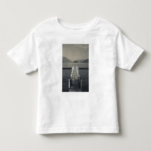 Camiseta De Bebé Italia, provincia de Como, Tremezzo. Embarcadero d