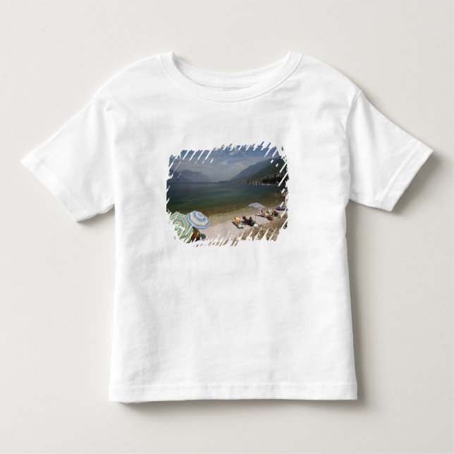 Camiseta De Bebé Italia, provincia de Verona, Brenzone. Lago Garda (Anverso)