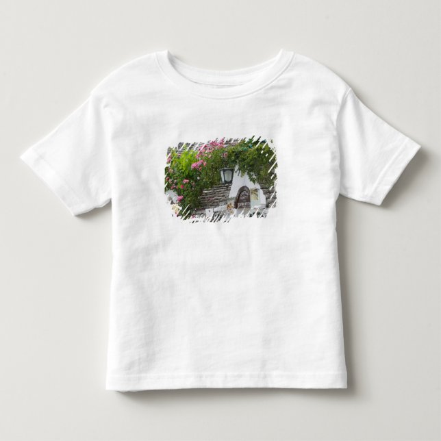 Camiseta De Bebé Italia, Pulla, Alberobello, Tierra de Trulli, (Anverso)