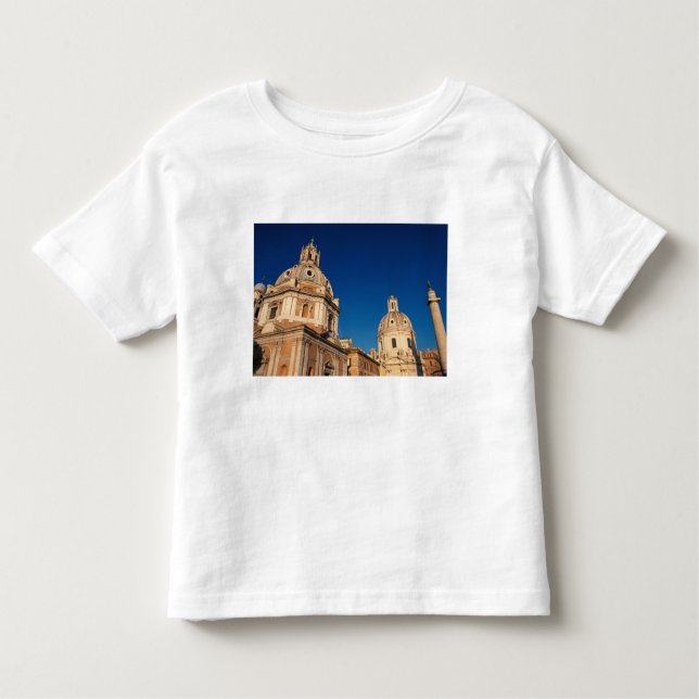 Camiseta De Bebé Italia, Roma, iglesia de Santa Maria di Loreto y (Anverso)