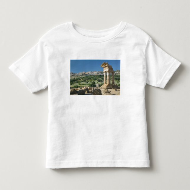 Camiseta De Bebé Italia, Sicilia, Agrigento, La Valle dei Templa, (Anverso)