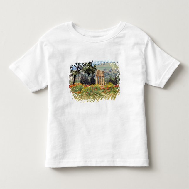 Camiseta De Bebé Italia, Sicilia, Agrigento. Las ruinas de los (Anverso)
