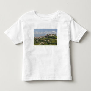 Camiseta De Bebé Italia, Sicilia, Enna, Calascibetta, Vista matutin