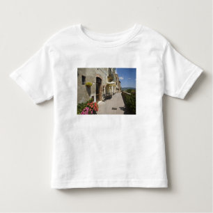 Camiseta De Bebé Italia, Toscana, Pienza. Camino exterior alrededor