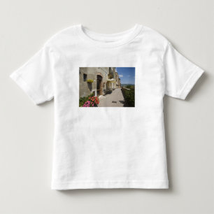 Camiseta De Bebé Italia, Toscana, Pienza. Paseo exterior alrededor