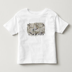 Camiseta De Bebé Italia, Toscana, Siena. Estatuas y pájaros en