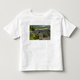 Camiseta De Bebé Italia, Toscana. Vista de la villa en la azotea