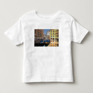 Camiseta De Bebé Italia, Venecia, góndolas amarradas a lo largo del