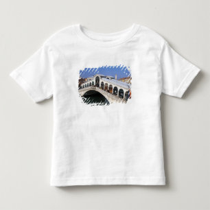 Camiseta De Bebé Italia, Veneto, Venecia, cruce del puente Rialto