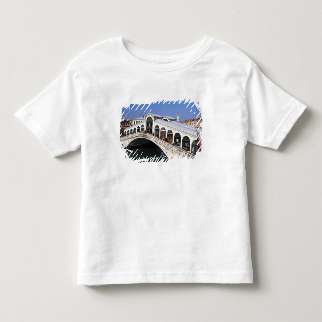 Camiseta De Bebé Italia, Veneto, Venecia, cruce del puente Rialto (Anverso)