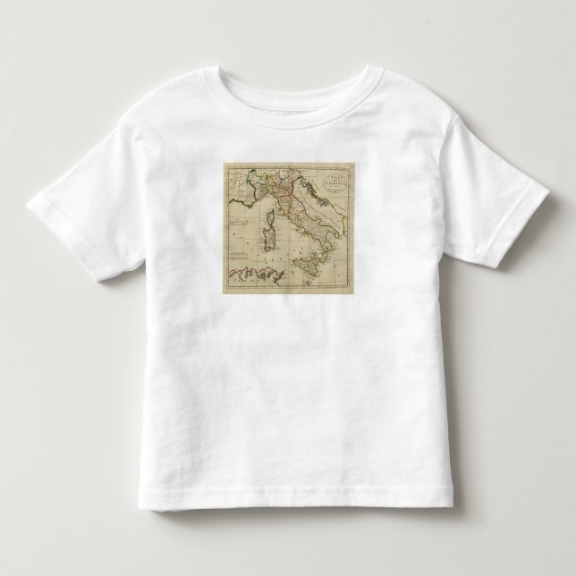 Camiseta De Bebé Italia, y Cerdeña (Anverso)