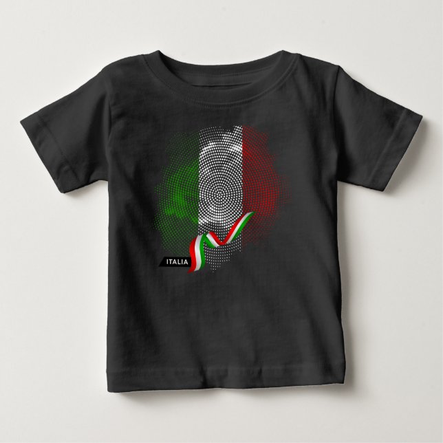 Camiseta De Bebé Italian flag (Anverso)