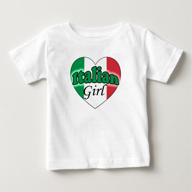Camiseta De Bebé Italian Girl (Anverso)