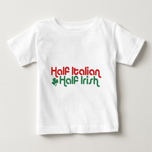 Camiseta De Bebé Italiano irlandés (Anverso)