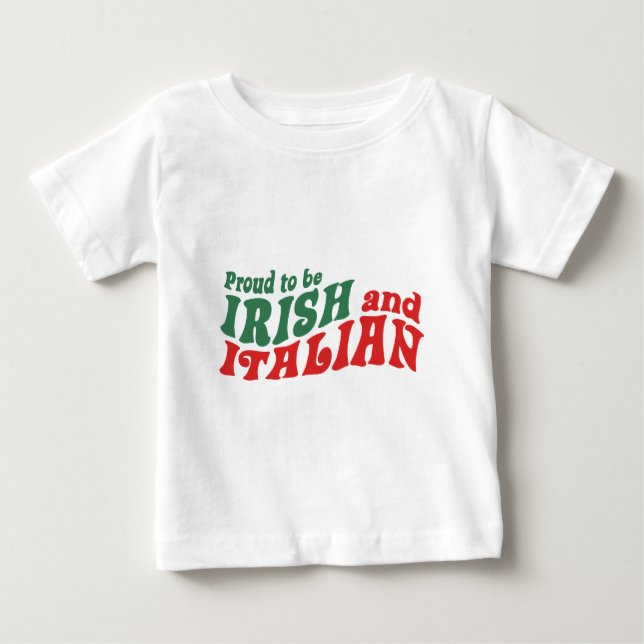 Camiseta De Bebé Italiano irlandés (Anverso)