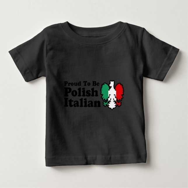 Camiseta De Bebé Italiano polaco (Anverso)