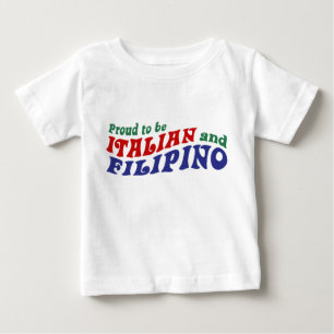 Camiseta De Bebé Italiano y filipino