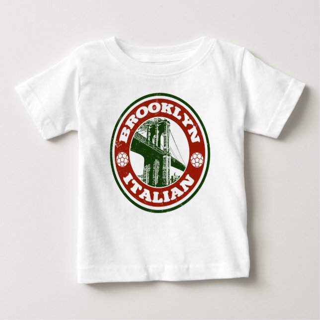 Camiseta De Bebé Italianos de Brooklyn Nueva York (Anverso)