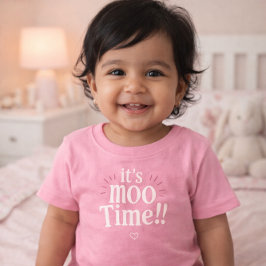Camiseta De Bebé it's Moo Time Eid Adha funny  Baby TShirt 