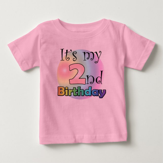 Camiseta De Bebé It's my 2nd birthday (girl) (Anverso)