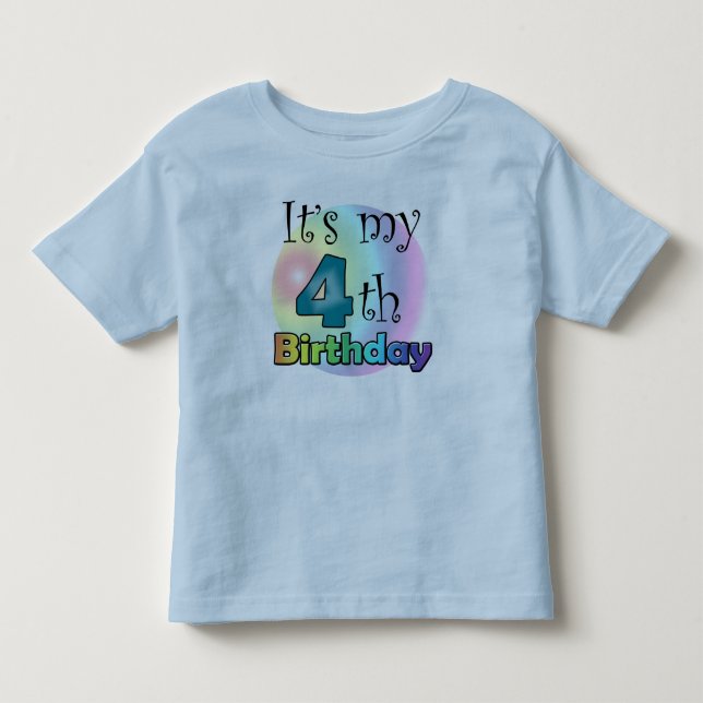 Camiseta De Bebé It's my 4th Birthday (Anverso)