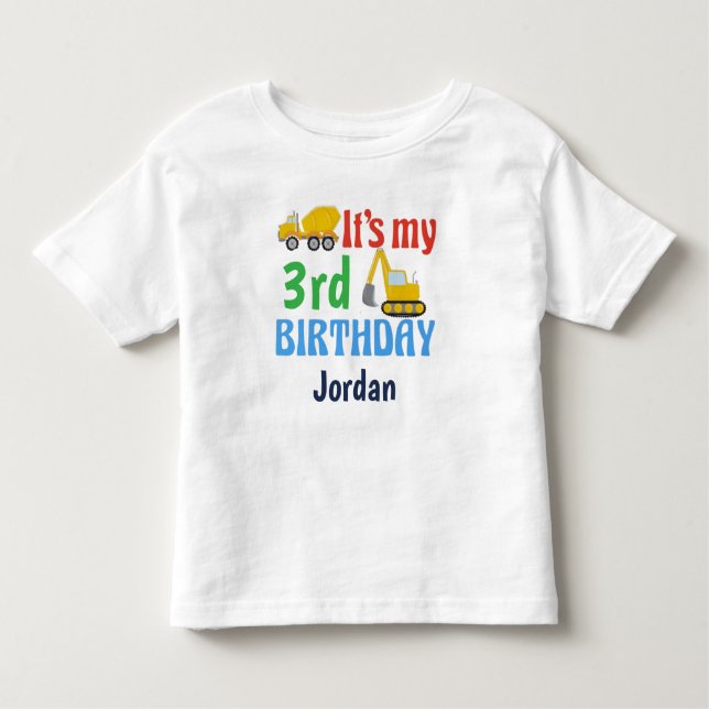 Camiseta De Bebé It's My Birthday Tractor T-Shirt (Anverso)