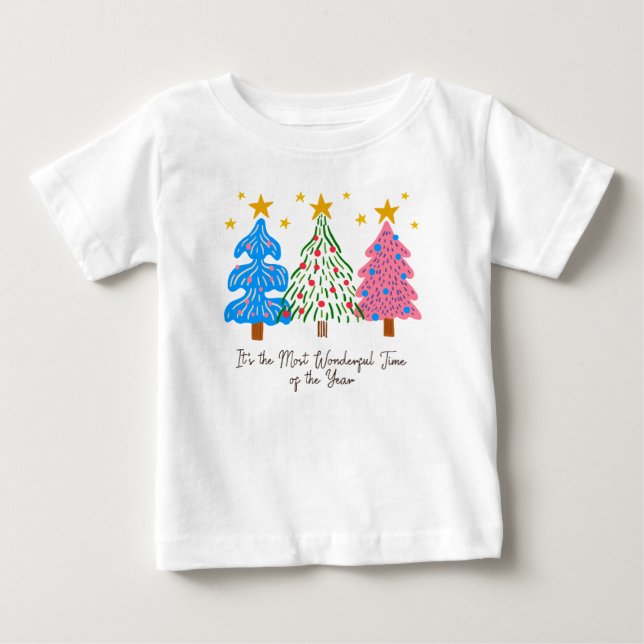 Camiseta De Bebé It's The Most Wonderful Time Christmas  (Anverso)