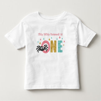 Camiseta De Bebé Itsy Bitsy Spider First Birthday Custom T-shirt