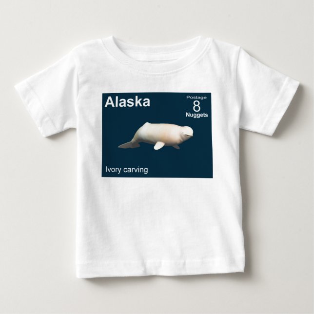 Camiseta De Bebé Ivory Beluga (Anverso)