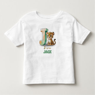Camiseta De Bebé J is for Jack – Personalized Toddler T-shirt