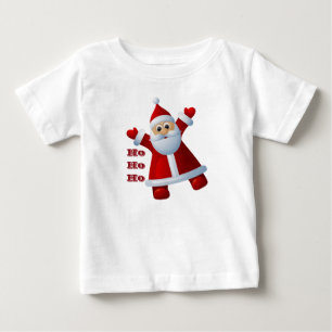 Camiseta De Bebé ¡JA! ¡JA! ¡JA! Lindo Santa Claus Feliz Navidad