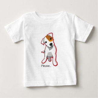Camiseta De Bebé Jack dulce Russell Puppie "por favor "