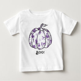 Camiseta De Bebé Jack-O’-Lantern malva y espeluznante