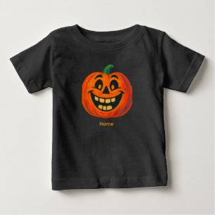 Camiseta De Bebé Jack-o'-Lantern pintado a mano por caprichos