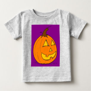 Camiseta De Bebé Jack o' Lantern Purple Infant Organeper