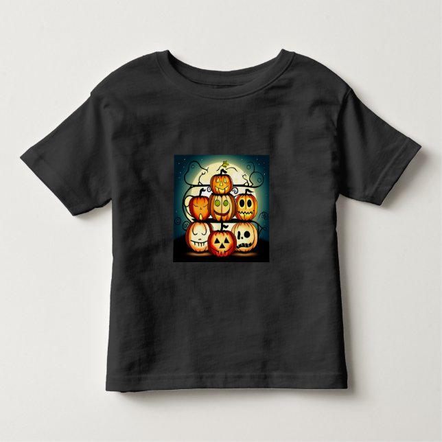 Camiseta De Bebé Jack O Lanterns (Anverso)