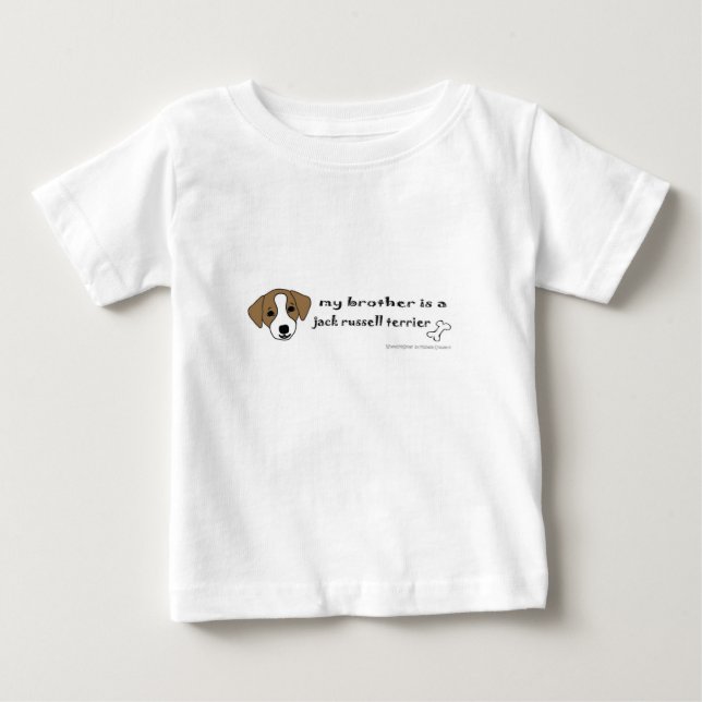 Camiseta De Bebé jack russell terrier (Anverso)
