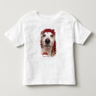 Camiseta De Bebé Jack Russell Terrier que sostiene el ornamento del
