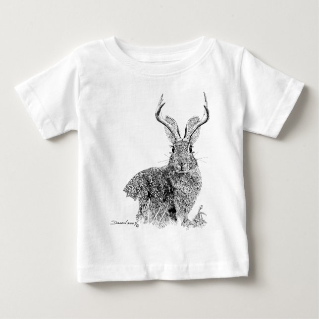 Camiseta De Bebé Jackalope (Anverso)
