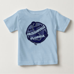 Camiseta De Bebé Jacksonville Florida presentador equipo de enteriz