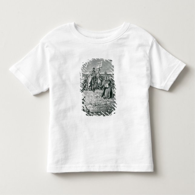 Camiseta De Bebé Jacques Cartier que pone una cruz en Gaspe (Anverso)