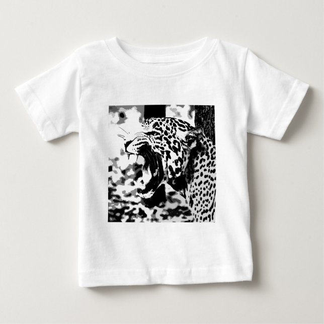 Camiseta De Bebé Jaguar Rugiente (Anverso)
