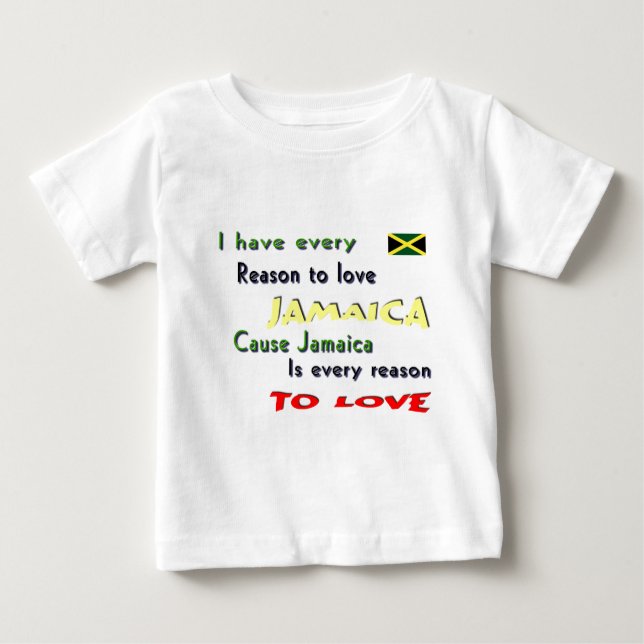 Camiseta De Bebé jamaica (Anverso)